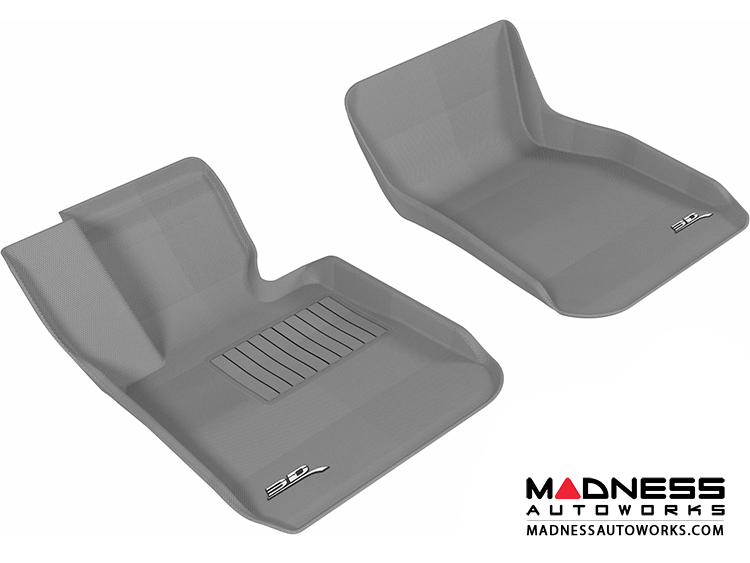 BMW 3 Series (F30) Floor Mats (Set of 2) - Front - Gray by 3D MAXpider